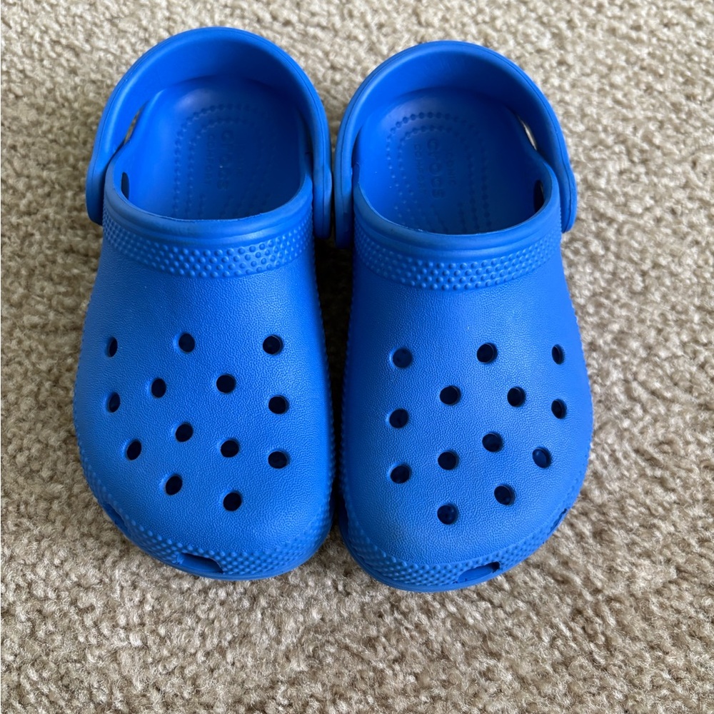 CROCS Kids/toddler royal Blue slip ons size10C  unisex